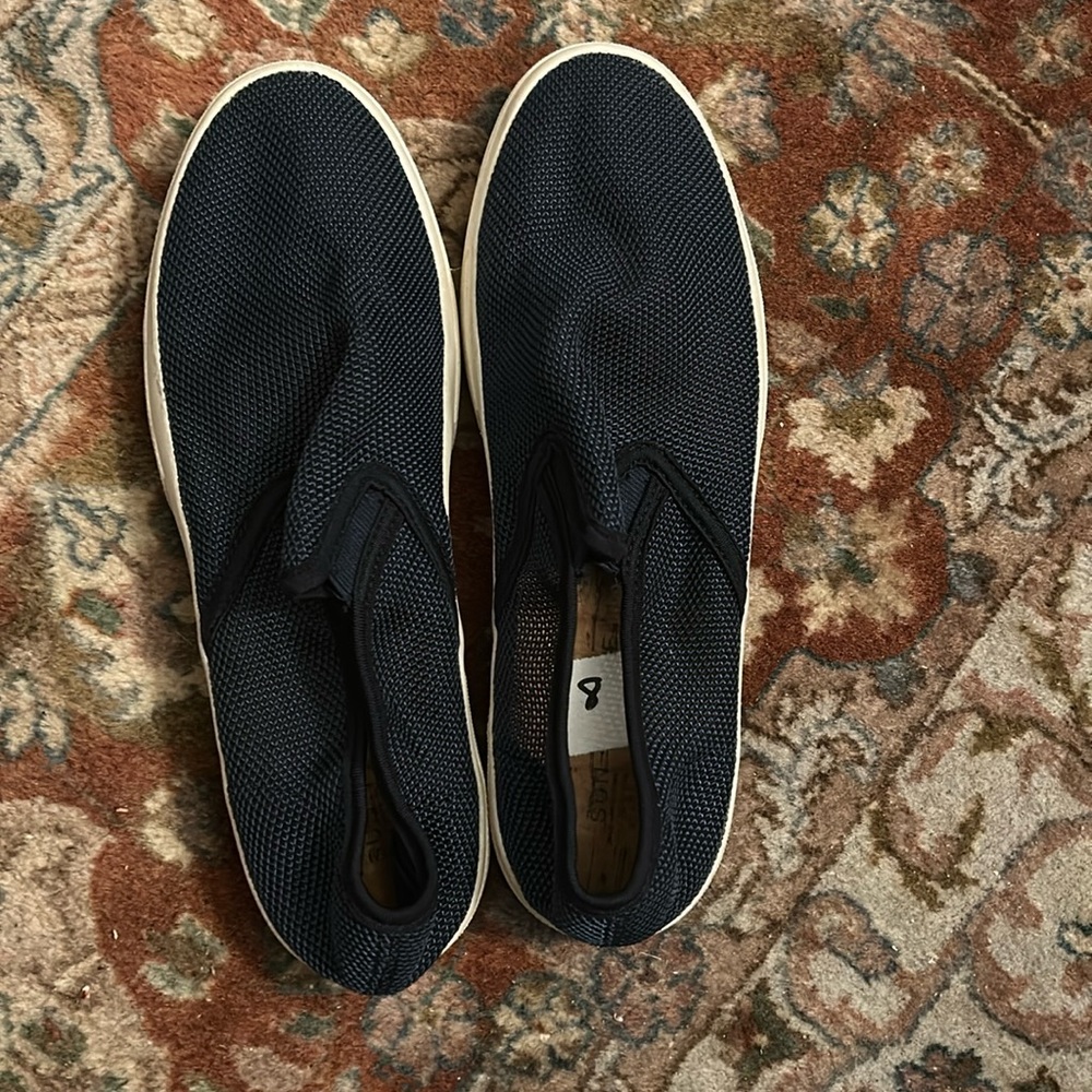 Sun + Stone Men's Lyle Mesh Upper Slip-On Sneaker - Navy Blue
